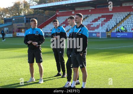 Stevenage am Samstag, den 12.. November 2022. Vor dem Sky Bet League 2-Spiel zwischen Stevenage und Hartlepool United im Lamex Stadium, Stevenage am Samstag, 12.. November 2022. (Kredit: John Cripps | MI Nachrichten) Kredit: MI Nachrichten & Sport /Alamy Live Nachrichten Stockfoto