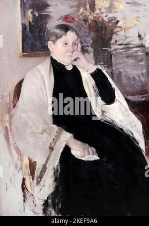 Mary Cassatt, Mrs. Robert S. Cassatt, die Mutter des Künstlers, um 1889, Öl auf Leinwand, Fine Arts Museums of San Francisco, USA Stockfoto