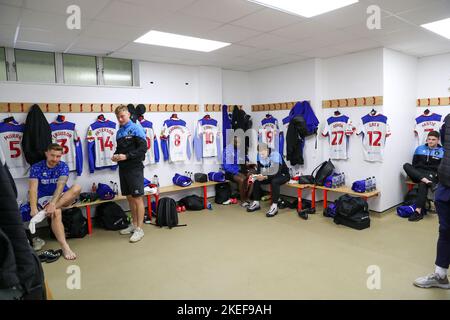 Stevenage am Samstag, den 12.. November 2022. Vor dem Sky Bet League 2-Spiel zwischen Stevenage und Hartlepool United im Lamex Stadium, Stevenage am Samstag, 12.. November 2022. (Kredit: John Cripps | MI Nachrichten) Kredit: MI Nachrichten & Sport /Alamy Live Nachrichten Stockfoto