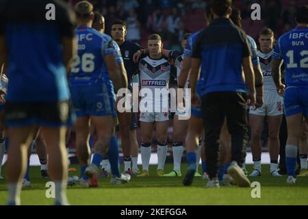 London, Großbritannien. 12.. November 2022. Rugby League World Cup 2021 Halbfinale zwischen England und Samoa in den Emiraten, Arsenal, London, Großbritannien am 12 2022. November (Foto von Craig Cresswell/Alamy Live News) Stockfoto