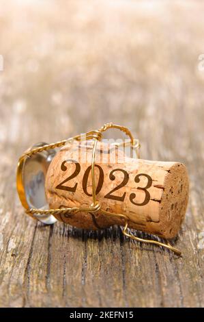 Silvester und Neujahr 2022 / 2023 Stockfoto