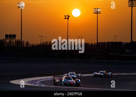 09 KUBICA Robert (pol), DELETRAZ Louis (SWI), COLOMBO Lorenzo (ita), Prema Orlen Team, Orca 07 - Gibson, Aktion während der 8 Stunden von Bahrain 2022, 6. Runde der FIA-Langstrecken-Weltmeisterschaft 2022 auf dem Bahrain International Circuit vom 9. Bis 12. November 2022 in Sakhir, Bahrain – Foto DPPI Stockfoto