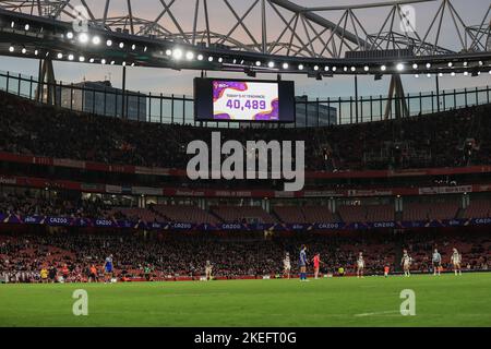 Halbfinalspiel, Großbritannien. , . Vs Samoa im Emirates Stadium, London, Vereinigtes Königreich, 12.. November 2022 (Foto von Mark Cosgrove/News Images) in London, Vereinigtes Königreich am 11/12/2022. (Foto von Mark Cosgrove/News Images/Sipa USA) Quelle: SIPA USA/Alamy Live News Stockfoto