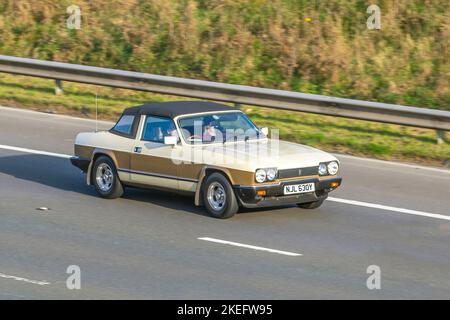 1983 80s 80er Jahre Beige RELIANT SCIMITAR GTC 2792cc Benzin 5-Gang-Schaltgetriebe Stockfoto