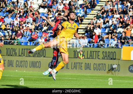 Unipol Domus, Cagliari, Italien, 12. November 2022, Alessandro Deiola von Cagliari Calcio während des Spiels Cagliari Calcio gegen AC Pisa - Italienischer Fußball Serie B Stockfoto