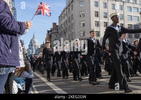 London, Großbritannien. 12.. November 2022. Szenen aus der Lord Mayor’s Show in der City of London, einer 800 Jahre alten jährlichen Parade zur Feier der Einweihung des neuen Oberbürgermeisters. Quelle: Andy Sillett/Alamy Live News Stockfoto