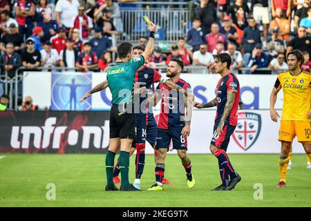 Unipol Domus, Cagliari, Italien, 12. November 2022, Nahitan Nandez von Cagliari Calcio während des Spiels Cagliari Calcio gegen AC Pisa - Italienischer Fußball Serie B Stockfoto