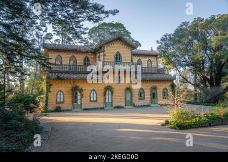 Chalet der Gräfin von Edla im Pena Palace Park - Sintra, Portugal Stockfoto