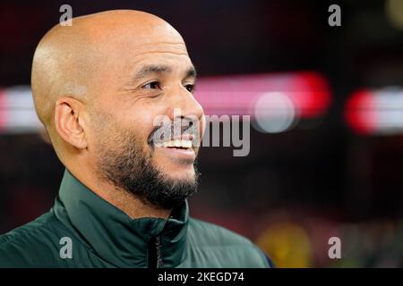 EINDHOVEN - AZ Alkmaar-Trainer Pascal Jansen vor dem niederländischen Eredivisie-Spiel zwischen PSV Eindhoven und AZ im Phillips-Stadion am 12. November 2022 in Eindhoven, Niederlande. ANP | Niederländische Höhe | ED VAN DE POL Stockfoto