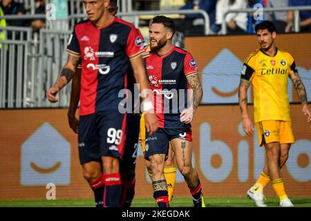Unipol Domus, Cagliari, Italien, 12. November 2022, Nahitan Nandez von Cagliari Calcio während des Spiels Cagliari Calcio gegen AC Pisa - Italienischer Fußball Serie B Stockfoto