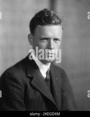 Porträt von CHARLES LINDBERGH, 1920s Stockfoto