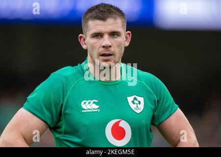 Dublin, Irland. 12.. November 2022. Nick Timoney aus Irland beim Spiel der Bank of Ireland Nations Series zwischen Irland und Fidschi im Aviva Stadium in Dublin, Irland, am 12. November 2022 (Foto: Andrew SURMA/ Quelle: SIPA USA/Alamy Live News Stockfoto