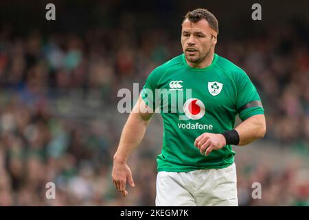 Dublin, Irland. 12.. November 2022. Cian Healy aus Irland beim Spiel der Bank of Ireland Nations Series zwischen Irland und Fidschi im Aviva Stadium in Dublin, Irland, am 12. November 2022 (Foto: Andrew SURMA/ Quelle: SIPA USA/Alamy Live News Stockfoto