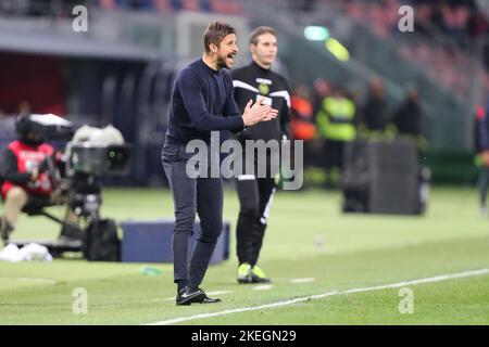 Bologna, Italien. 12.. November 2022. Alessio Dionisi (US Sassuolo) während des FC Bologna gegen US Sassuolo, italienische Fußballserie A Spiel in Bologna, Italien, November 12 2022 Quelle: Independent Photo Agency/Alamy Live News Stockfoto