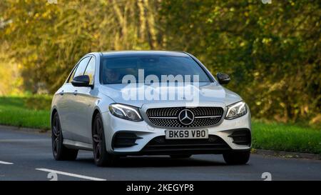 2019 Hybrid-Elektro-Mercedes Benz E Stockfoto