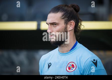 Andy Carroll #2 von Reading vor dem Sky Bet Championship-Spiel Hull City vs Reading im MKM Stadium, Hull, Großbritannien, 12.. November 2022 (Foto von James Heaton/Nachrichtenbilder) Stockfoto