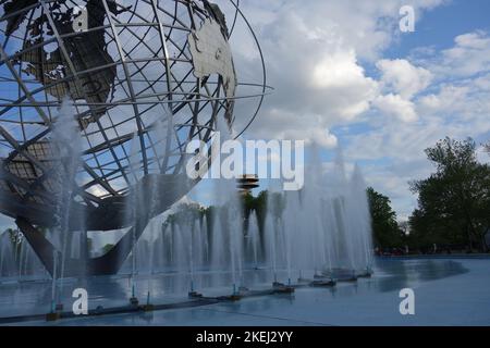 Die New York World's Fair von 1964 bis 1965 war eine Weltausstellung, die über 140 Pavillons und 110 Restaurants umfasste, die 80 Nationen, 24 US-Bundesstaaten, Stockfoto