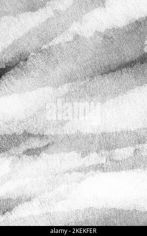 Grau weiß Papier Körnung Textur Aquarell Hintergrund. Abstraktes Aquarell in Aquarellfarbe, handgezeichnetes Grunge-Banner. Nasser Pinselstrich Strich dunkles Element für Stockfoto