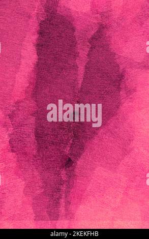 Erröten rosa Aquarell Flüssigkeit Malerei Design-Karte. Geodenrahmen aus staubiger Rose und goldenem Marmor. Einladung zur Frühjahrshochzeit. Blütenblatt- oder Schleierstruktur. Farbstoff-spl Stockfoto