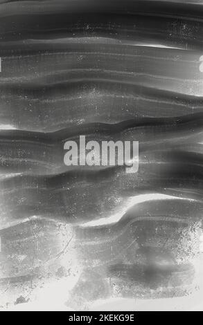 Grau weiß Papier Körnung Textur Aquarell Hintergrund. Abstraktes Aquarell in Aquarellfarbe, handgezeichnetes Grunge-Banner. Nass Pinsel malen Strich dunkle Element fo Stockfoto