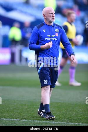 Edinburgh, Großbritannien. 13.. November 2022. Steve Tandy, Assistant Coach (Verteidigung) vor dem Spiel der Autumn Nation Series im Murrayfield Stadium, Edinburgh. Bildnachweis sollte lauten: Neil Hanna/Sportimage Kredit: Sportimage/Alamy Live News Stockfoto