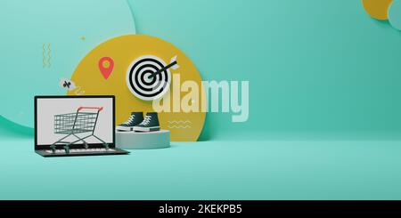 Online-Verkauf Postvorlage mit schwarzem Freitag Sonderangebot Stockfoto