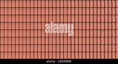 3D Darstellung der keramischen Dachstruktur im Innenraum und in der Architektur, Hintergrund Stockfoto