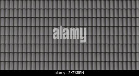 3D Darstellung der keramischen Dachstruktur im Innenraum und in der Architektur, Hintergrund Stockfoto