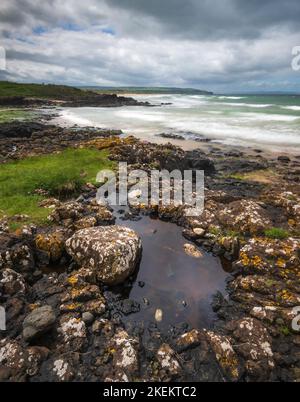 Blick auf die Küste von Portstewart, Nordirland Stockfoto