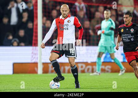 ROTTERDAM, NIEDERLANDE - 13. NOVEMBER: Gernot Trauner von Feyenoord beim niederländischen Eredivisie-Spiel zwischen Feyenoord und Excelsior Rotterdam am 13. November 2022 in de Kuip in Rotterdam, Niederlande (Foto: Peter Lous/Orange Picts) Stockfoto