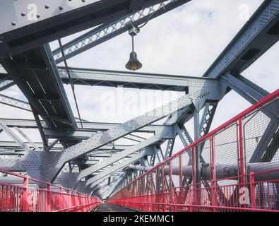 Williamsburg Bridge verbindet Manhattan mit Brooklyn, New York City, USA. Stockfoto