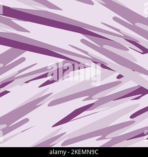 Monochrome abstrakte Hintergrundtextur aus Pinselstrich in verschiedene Richtungen in trendigem Lila-Farbton. Muster für Banner, Tapete, Web, Poster, Karte. Gut für Einladung, Preisschild. Vektor. EPS Stock Vektor