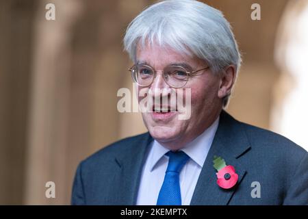 London, Großbritannien. 8.. November 2022. Andrew Mitchell, Entwicklungsminister, kommt zu einer Kabinettssitzung. (Bild: © Ian Davidson/SOPA Images via ZUMA Press Wire) Stockfoto