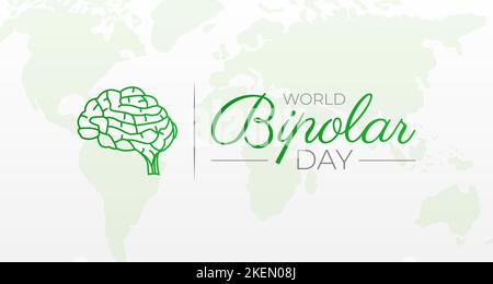 Hintergrund-Illustration Des Welt-Bipolaren Tages – Banner Stock Vektor