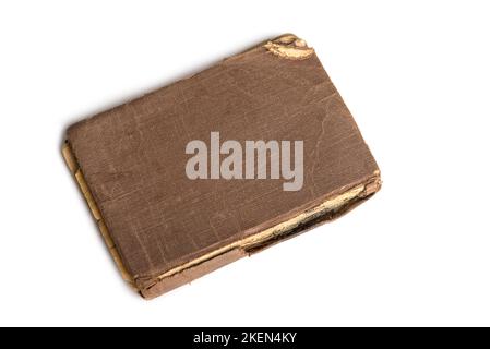 100 Jahre altes Buch mit Hardcover Stockfoto
