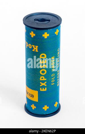 120 Fotofilm – Kodak Ektachrome-x EX120 E-2-Verarbeitung Stockfoto