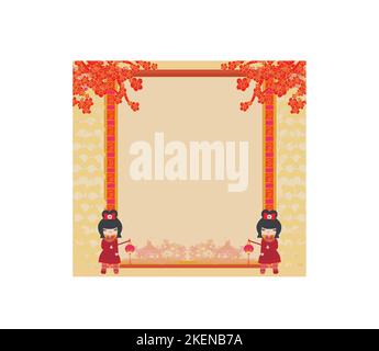 Mid-Autumn Festival für Chinese New Year Stock Vektor