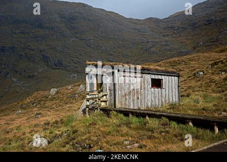 North Harris Eagle Observatory in Glen Mevaig auf der Isle of Harris in den Äußeren Hebriden, Schottland, Großbritannien. Stockfoto