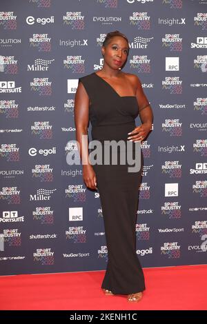 Jeanette Kwakye nimmt an den Sport Industry Awards auf der Battersea Evolution in London, Großbritannien, Teil. Stockfoto