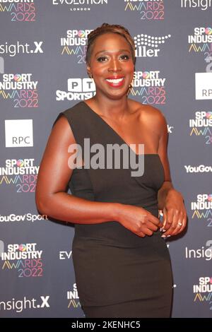 Jeanette Kwakye nimmt an den Sport Industry Awards auf der Battersea Evolution in London, Großbritannien, Teil. Stockfoto