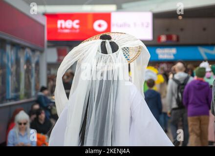 Birmingham, Großbritannien, 13.. November 2022. Öffentlichkeit in Cosplay während der MCM Birmingham Comic Con – einer Popkultur-Veranstaltung, die an diesem Sonntag im National Exhibition Centre, Birmingham stattfindet. Quelle: Lu-Photography/Alamy Live News Stockfoto