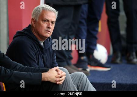 Rom, Italien. 13.. November 2022. Jose Mourinho (Roma) während des Serie A-Spiels zwischen AS Roma und FC Turin im Stadio Olimpico am 13 2022. November in Rom, Italien. (Foto von Giuseppe Fama/Pacific Press) Quelle: Pacific Press Media Production Corp./Alamy Live News Stockfoto