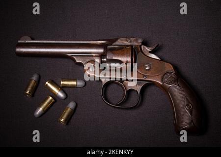 Smith & Wesson 32 Double Action Fourth Model Revolver Stockfoto