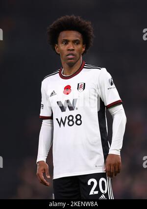 London, Großbritannien. 13.. November 2022. Willian von Fulham während des Spiels der Premier League im Craven Cottage, London. Bildnachweis sollte lauten: David Klein/Sportimage Kredit: Sportimage/Alamy Live News Stockfoto