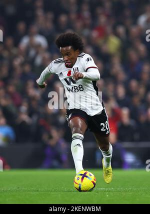 London, Großbritannien. 13.. November 2022. Willian von Fulham während des Spiels der Premier League im Craven Cottage, London. Bildnachweis sollte lauten: David Klein/Sportimage Kredit: Sportimage/Alamy Live News Stockfoto