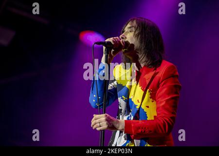 STANDON, ENGLAND: Künstler wie Primal Scream treten am 4. Tag beim Standon Calling Festival in Hertfordshire auf. Mit: Bobbie Gillespie wo: Standon, Großbritannien Wann: 24 Jul 2022 Kredit: Neil Lupin/WENN Stockfoto