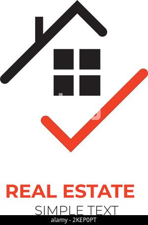 A vector illustration of a real estate company logo Stock Vektor