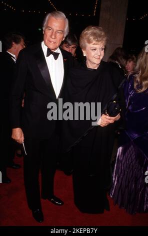 Peter Shaw und Angela Lansbury bei der Eröffnungsnacht des Sunset Blvd. Im Shubert Theater in Century City, Kalifornien am 9. Dezember 1993 Credit: Ralph Dominguez/MediaPunch Stockfoto