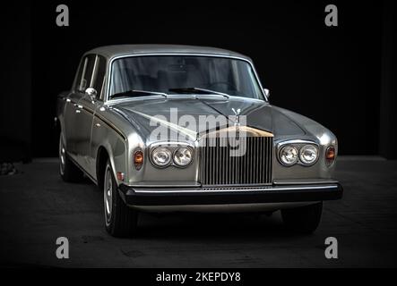 1975 Rolls-Royce Silver Shadow Nahaufnahme vorne Stockfoto