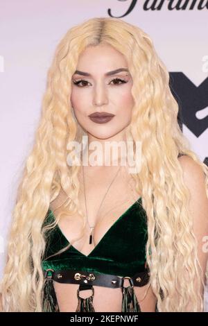 AVA Max kommt während der MTV Europe Music Awards 2022 am 13. November 2022 in Düsseldorf in die Nachtresidenz. Foto von David Niviere/ABACAPRESS.COM Stockfoto